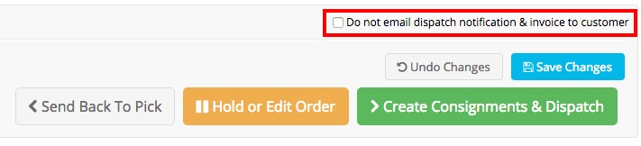 Email customer