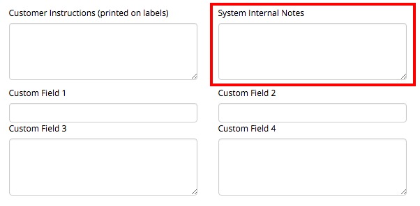System Internal Notes