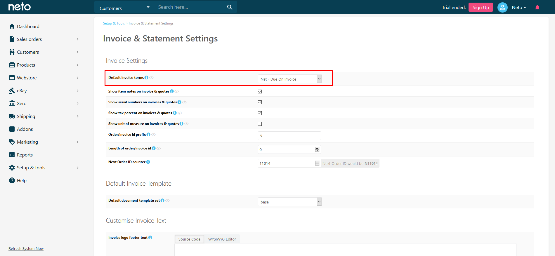 can i sell to people on terms e g due 14 days from date of invoice invoice terms