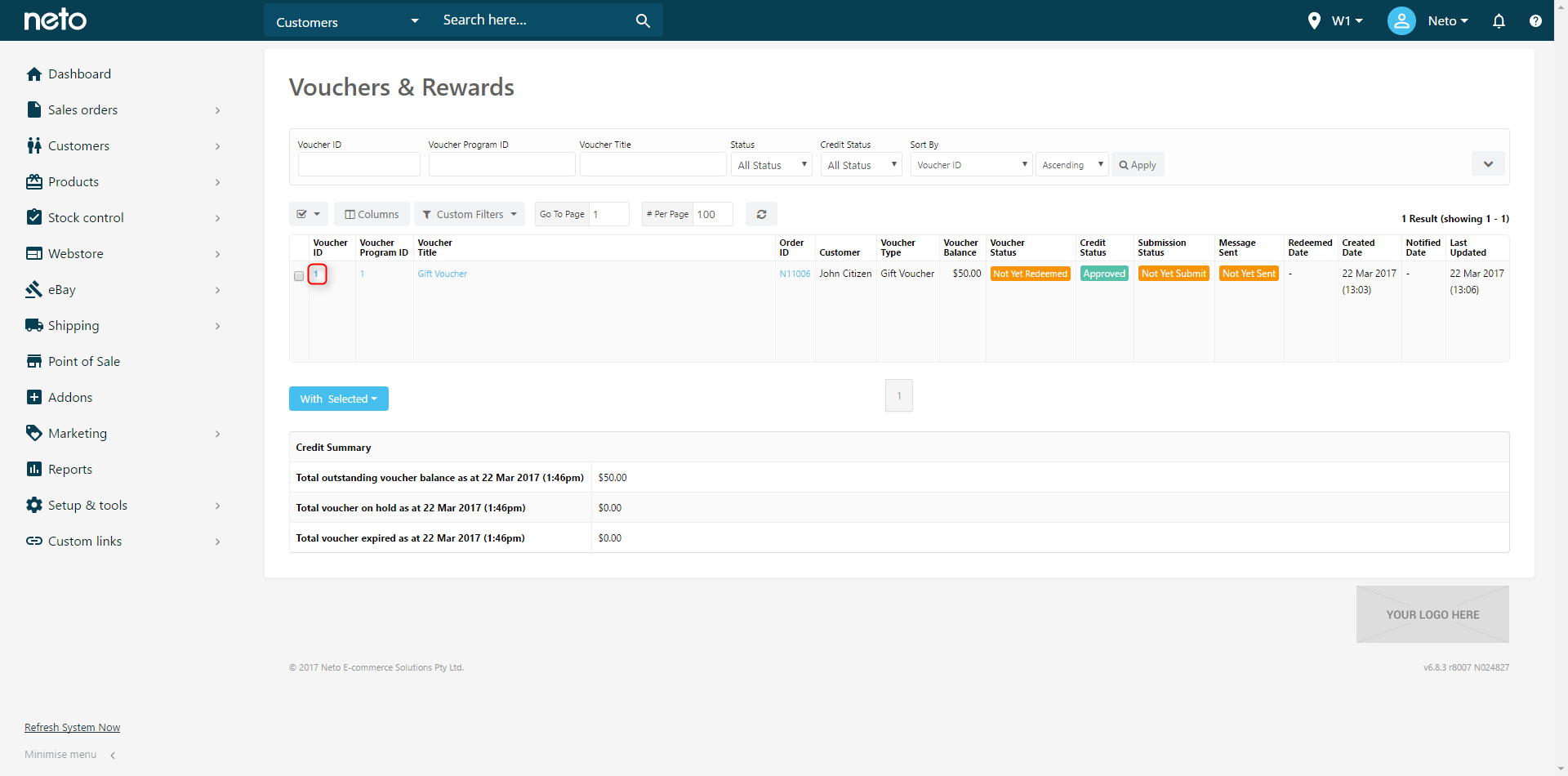 Marketing How to resend an electronic gift voucher by email