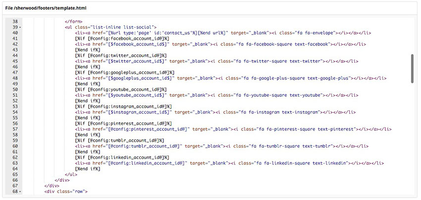 Footer Template