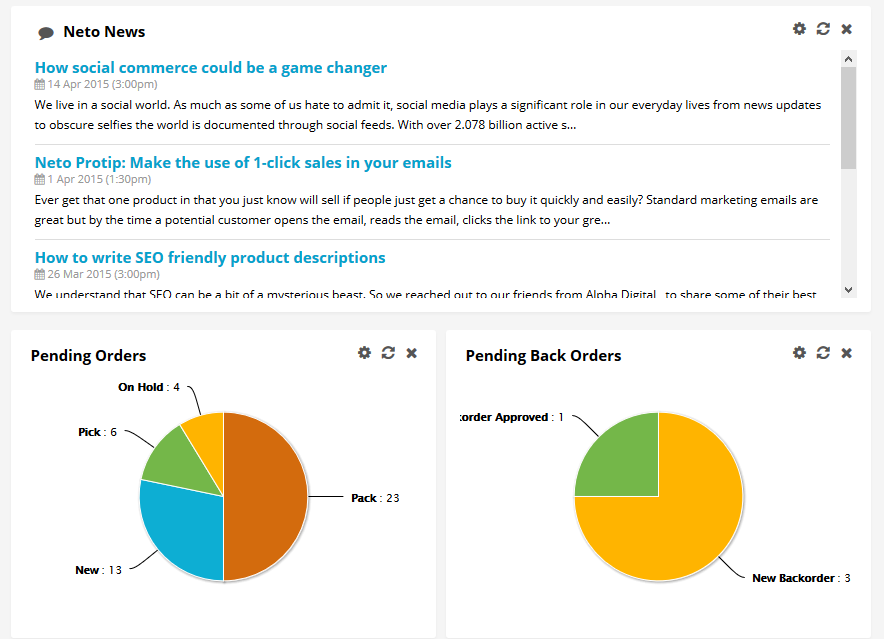 Neto News now live on the dashboard